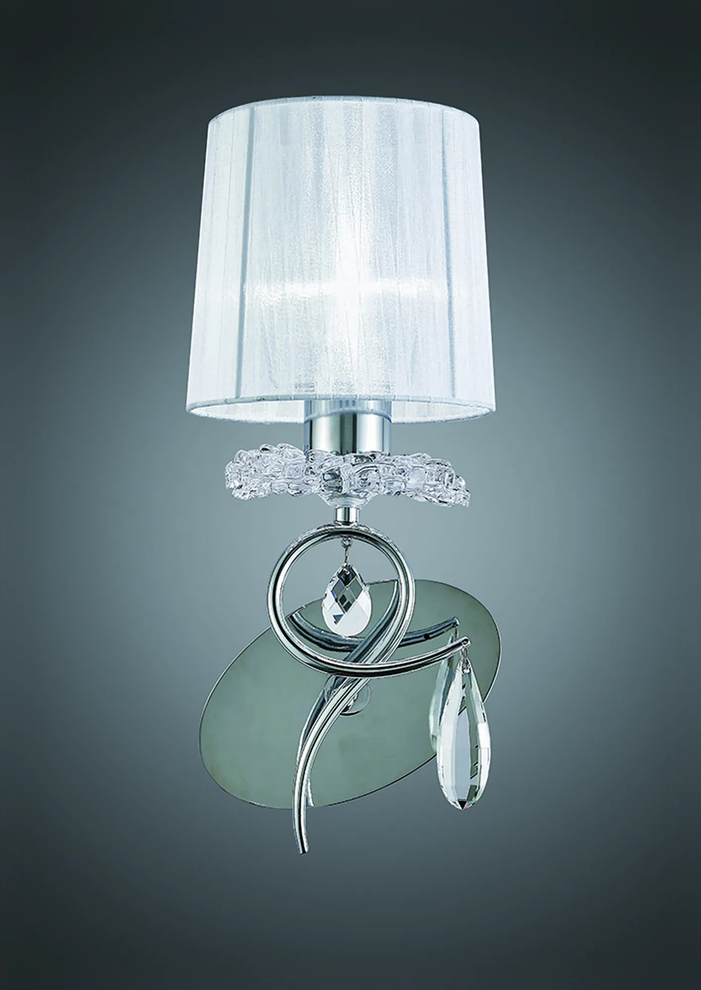 Louise Crystal Wall Lights Mantra Shaded Wall Lights